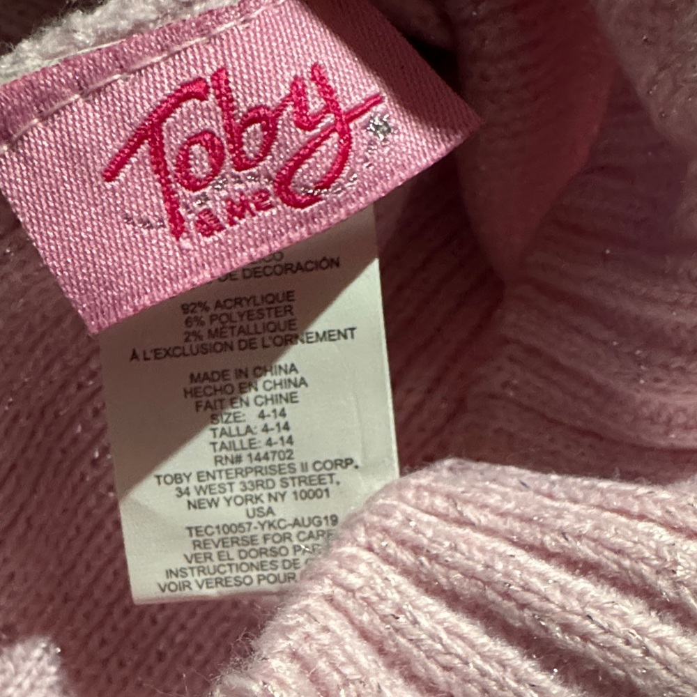 Charming Pink Kids Hat, Scarf, and Gloves Set - Picture 3 of 5